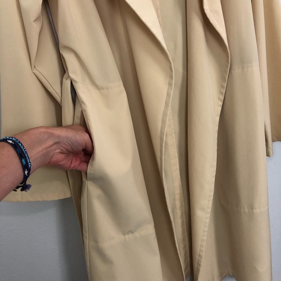 Prologue Open Front Belted Lightweight Trench Coat - Picture 6 of 16